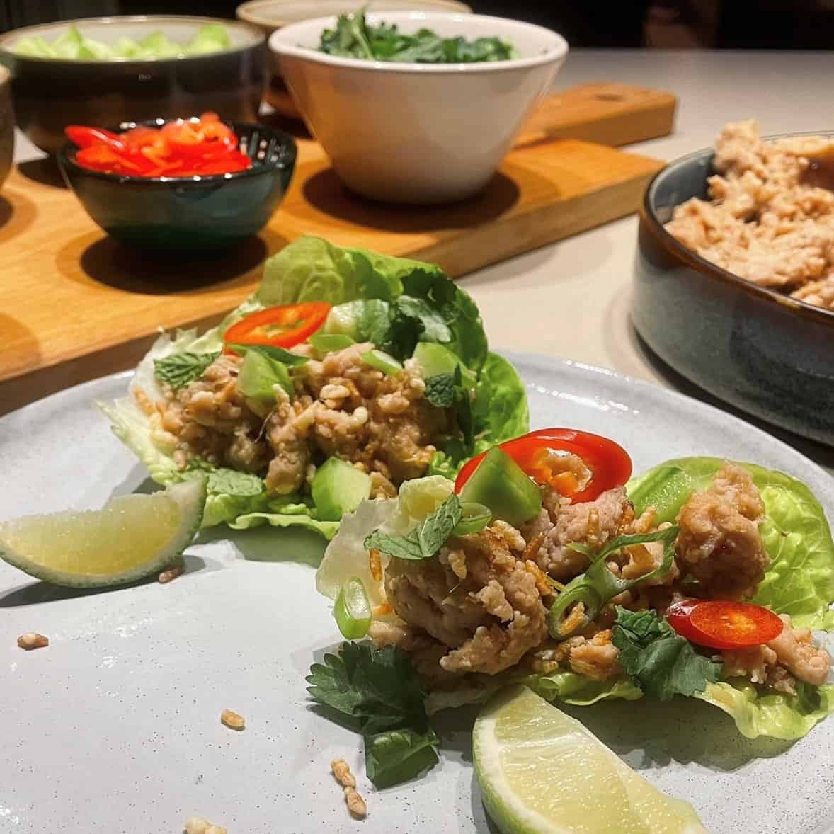 Laab Kai, thaise salade met kipgehakt, online slager
