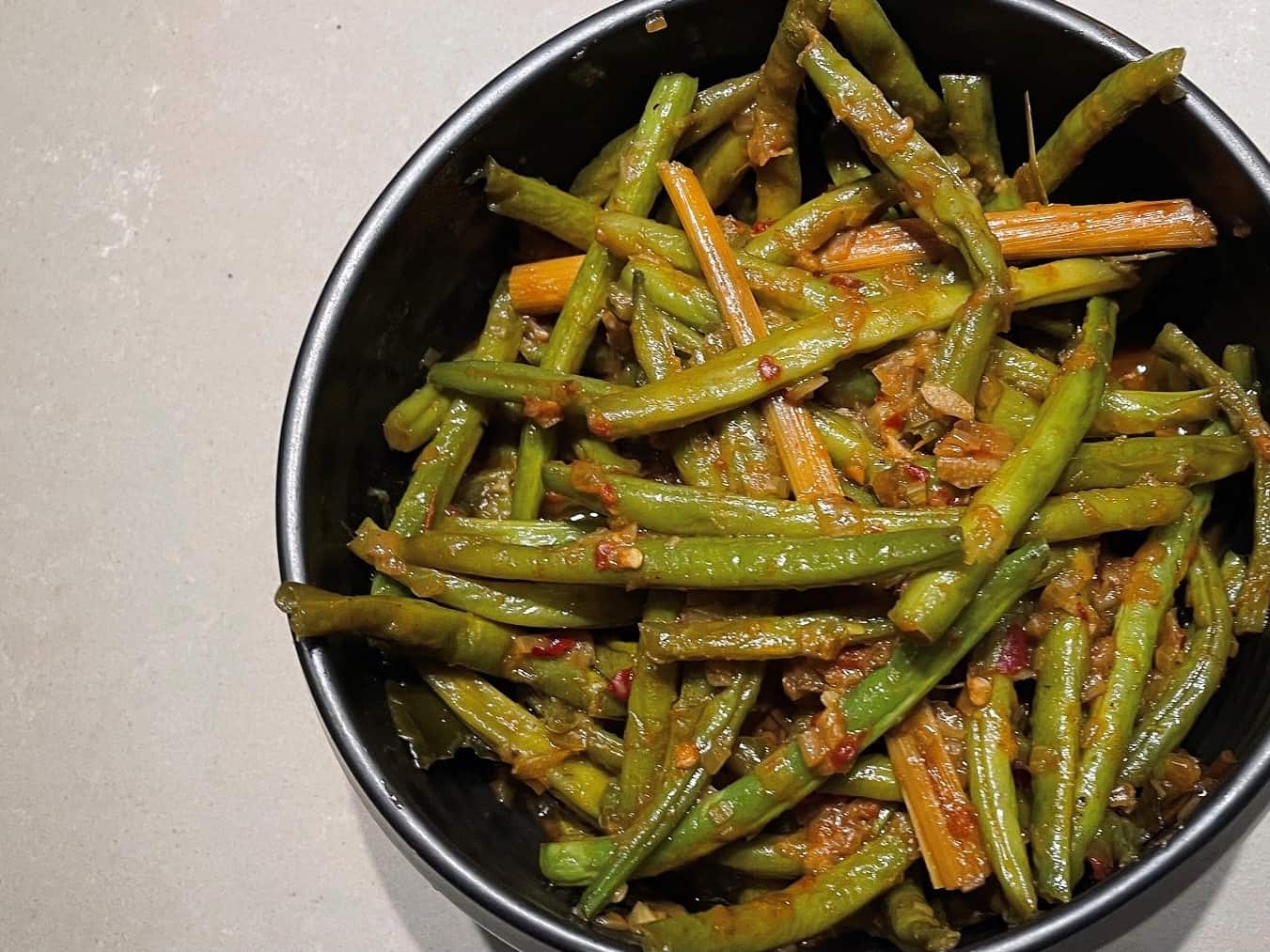 sajoerbonen sajoer bonen, traditioneel Indonesisch recept, rijsttafel