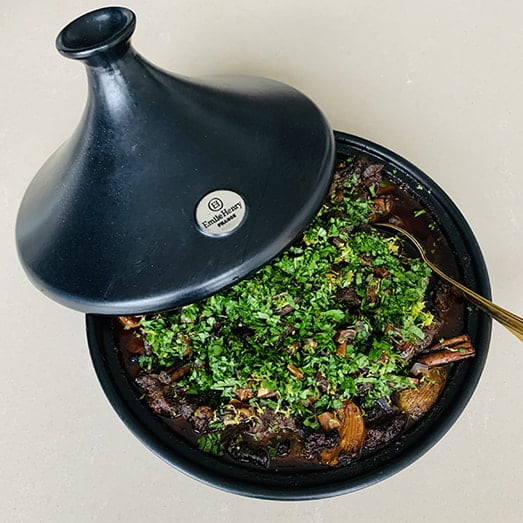 tajine runvlees, Marokkaanse stoof dadel 